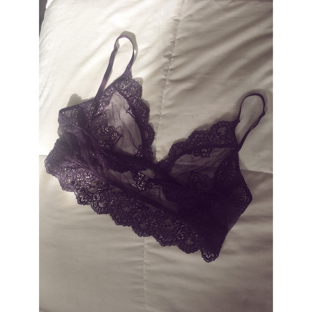 Lacy purple Only Hearts bralette